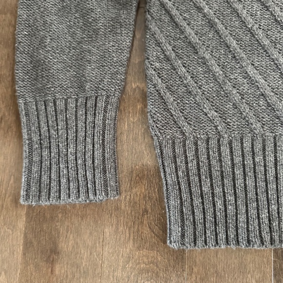 NWT Splendid Arabella Cowl Neck Chunky Chevron Knit Wool Blend Minimalist Small - Picture 5 of 9